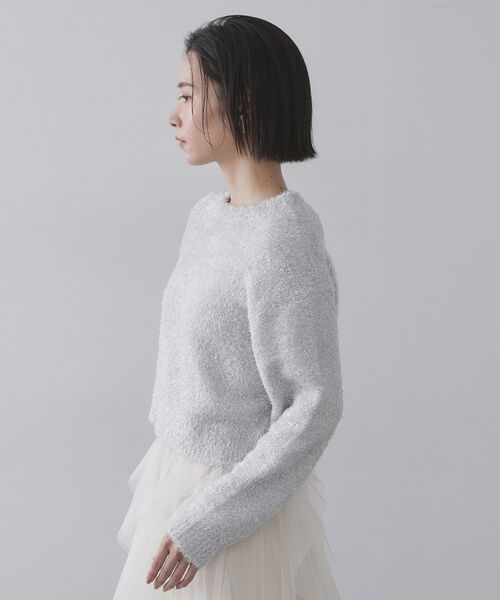 OPAQUE.CLIP / オペーク ドット クリップ ニット・セーター | きらきらフェザーニット【洗濯機OK】 | 詳細14