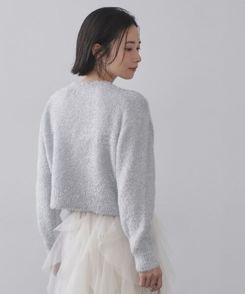 OPAQUE.CLIP / オペーク ドット クリップ ニット・セーター | きらきらフェザーニット【洗濯機OK】 | 詳細9