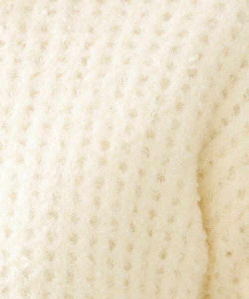 OPAQUE.CLIP / オペーク ドット クリップ ニット・セーター | モールヤーンメッシュニット【洗濯機OK】 | 詳細12
