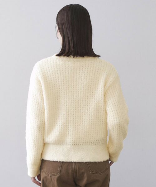 OPAQUE.CLIP / オペーク ドット クリップ ニット・セーター | モールヤーンメッシュニット【洗濯機OK】 | 詳細15
