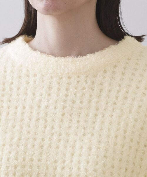 OPAQUE.CLIP / オペーク ドット クリップ ニット・セーター | モールヤーンメッシュニット【洗濯機OK】 | 詳細16
