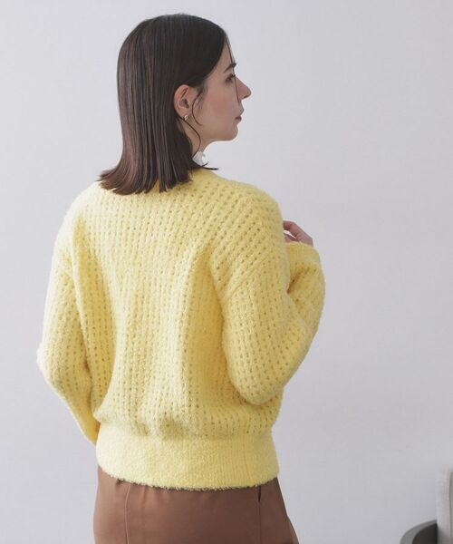 OPAQUE.CLIP / オペーク ドット クリップ ニット・セーター | モールヤーンメッシュニット【洗濯機OK】 | 詳細5