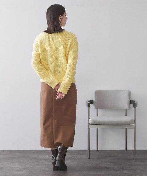 OPAQUE.CLIP / オペーク ドット クリップ ニット・セーター | モールヤーンメッシュニット【洗濯機OK】 | 詳細7