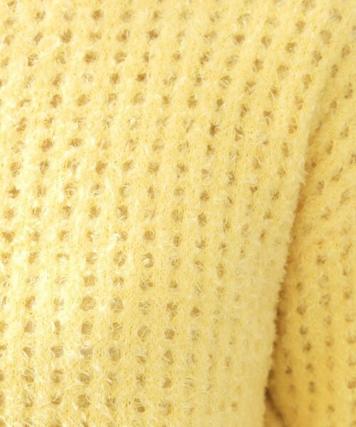 OPAQUE.CLIP / オペーク ドット クリップ ニット・セーター | モールヤーンメッシュニット【洗濯機OK】 | 詳細8