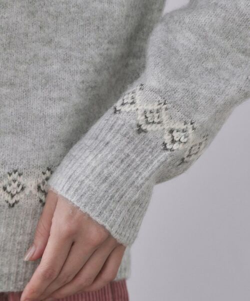 OPAQUE.CLIP / オペーク ドット クリップ ニット・セーター | ノルディック調ニット【洗濯機OK】 | 詳細14