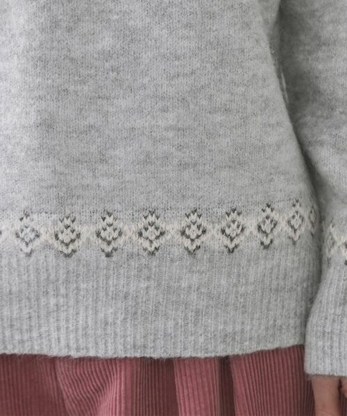 OPAQUE.CLIP / オペーク ドット クリップ ニット・セーター | ノルディック調ニット【洗濯機OK】 | 詳細15