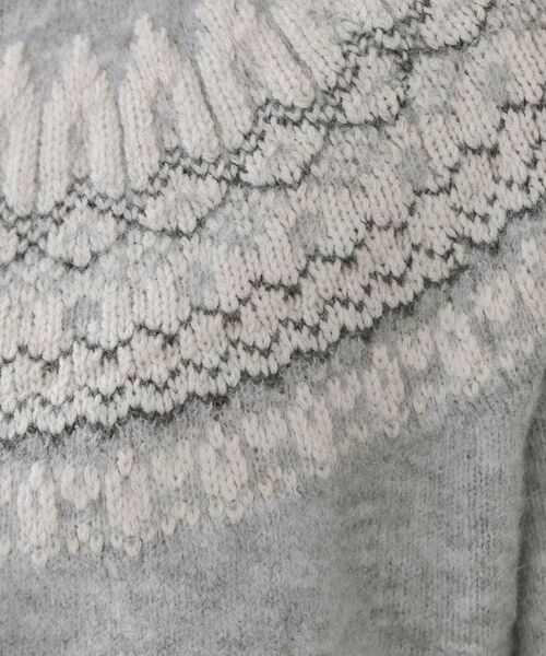 OPAQUE.CLIP / オペーク ドット クリップ ニット・セーター | ノルディック調ニット【洗濯機OK】 | 詳細4