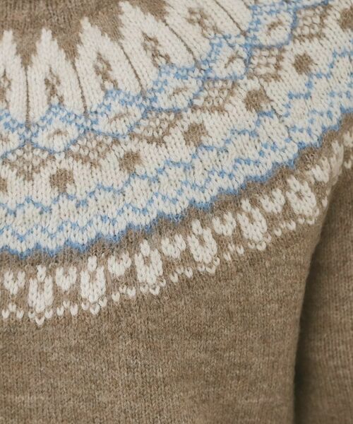 OPAQUE.CLIP / オペーク ドット クリップ ニット・セーター | ノルディック調ニット【洗濯機OK】 | 詳細8