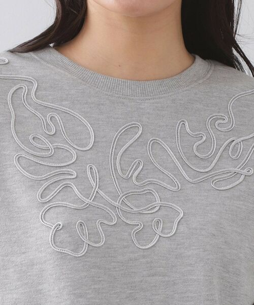 OPAQUE.CLIP / オペーク ドット クリップ スウェット | コード刺繍裏毛プルオーバー【洗濯機OK】 | 詳細12