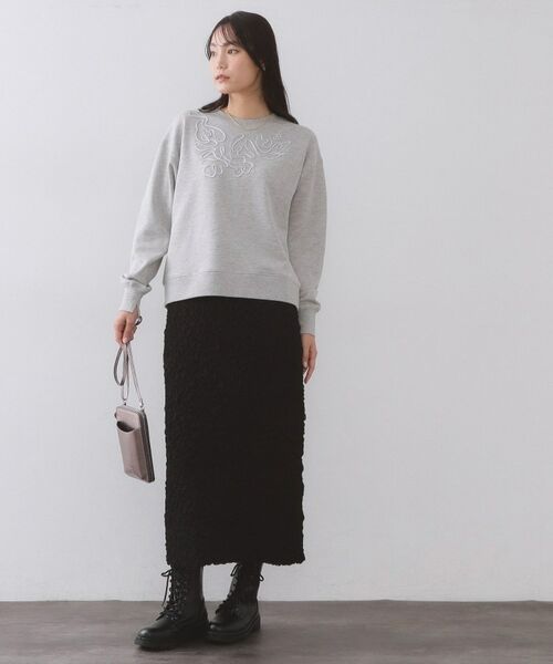 OPAQUE.CLIP / オペーク ドット クリップ スウェット | コード刺繍裏毛プルオーバー【洗濯機OK】 | 詳細6