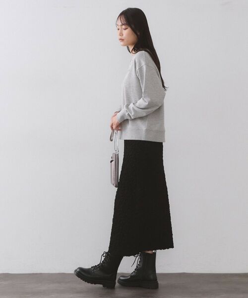 OPAQUE.CLIP / オペーク ドット クリップ スウェット | コード刺繍裏毛プルオーバー【洗濯機OK】 | 詳細7