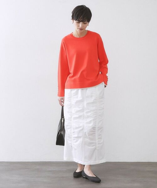 OPAQUE.CLIP / オペーク ドット クリップ ニット・セーター | 金ボタン使いリラクシーニット【洗濯機OK】 | 詳細10