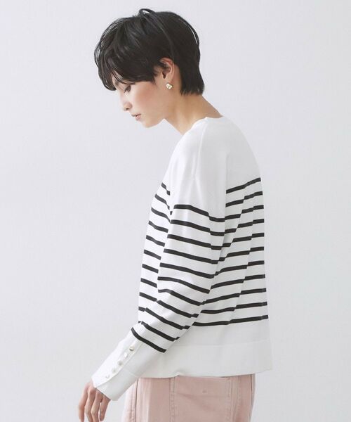 OPAQUE.CLIP / オペーク ドット クリップ ニット・セーター | 金ボタン使いリラクシーニット【洗濯機OK】 | 詳細13