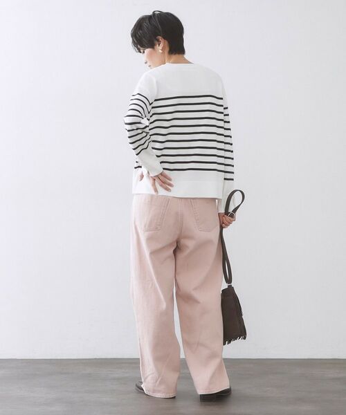 OPAQUE.CLIP / オペーク ドット クリップ ニット・セーター | 金ボタン使いリラクシーニット【洗濯機OK】 | 詳細15