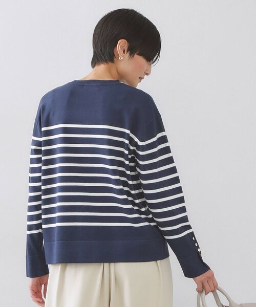 OPAQUE.CLIP / オペーク ドット クリップ ニット・セーター | 金ボタン使いリラクシーニット【洗濯機OK】 | 詳細17