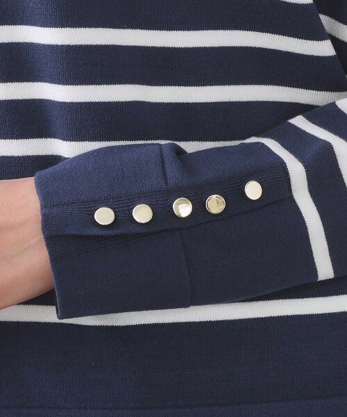 OPAQUE.CLIP / オペーク ドット クリップ ニット・セーター | 金ボタン使いリラクシーニット【洗濯機OK】 | 詳細20