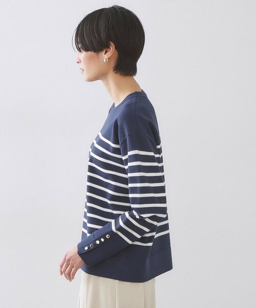 OPAQUE.CLIP / オペーク ドット クリップ ニット・セーター | 金ボタン使いリラクシーニット【洗濯機OK】 | 詳細22