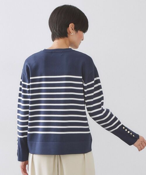 OPAQUE.CLIP / オペーク ドット クリップ ニット・セーター | 金ボタン使いリラクシーニット【洗濯機OK】 | 詳細23