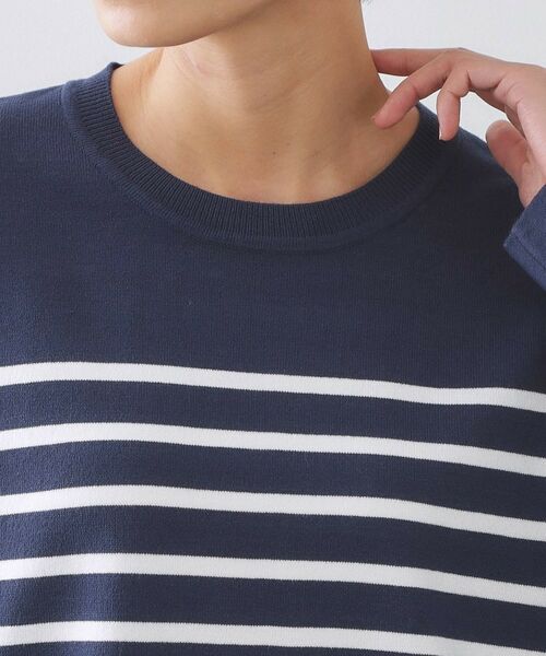 OPAQUE.CLIP / オペーク ドット クリップ ニット・セーター | 金ボタン使いリラクシーニット【洗濯機OK】 | 詳細24