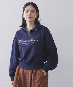 OPAQUE.CLIP / オペーク ドット クリップ スウェット | ハーフZIPロゴ刺繍裏毛【洗濯機OK】