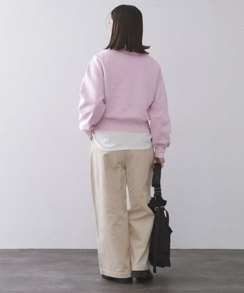 OPAQUE.CLIP / オペーク ドット クリップ スウェット | ハーフZIPロゴ刺繍裏毛【洗濯機OK】 | 詳細7