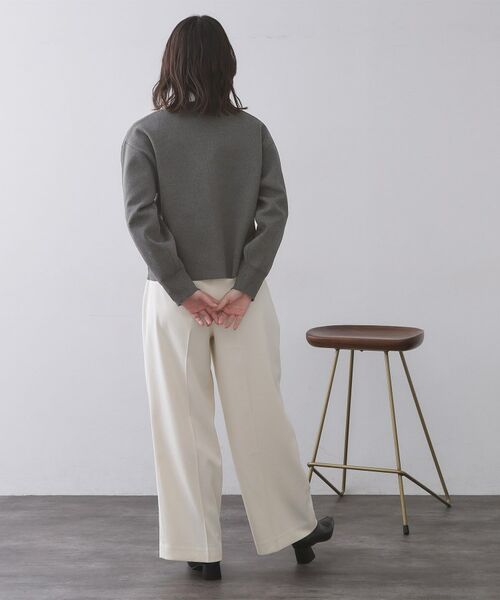 OPAQUE.CLIP / オペーク ドット クリップ カーディガン・ボレロ | ゴールドビックボタンVネックニットカーディガン【洗濯機OK】 | 詳細7