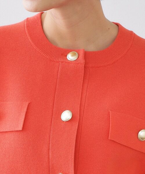OPAQUE.CLIP / オペーク ドット クリップ カーディガン・ボレロ | フラップポケット金ボタンニットカーディガン【洗濯機OK】 | 詳細21