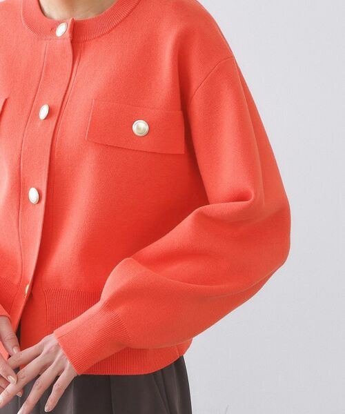 OPAQUE.CLIP / オペーク ドット クリップ カーディガン・ボレロ | フラップポケット金ボタンニットカーディガン【洗濯機OK】 | 詳細22