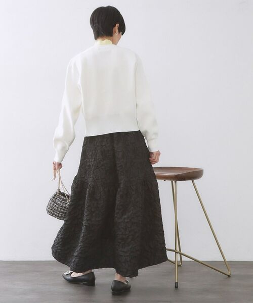 OPAQUE.CLIP / オペーク ドット クリップ カーディガン・ボレロ | フラップポケット金ボタンニットカーディガン【洗濯機OK】 | 詳細3