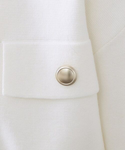 OPAQUE.CLIP / オペーク ドット クリップ カーディガン・ボレロ | フラップポケット金ボタンニットカーディガン【洗濯機OK】 | 詳細4