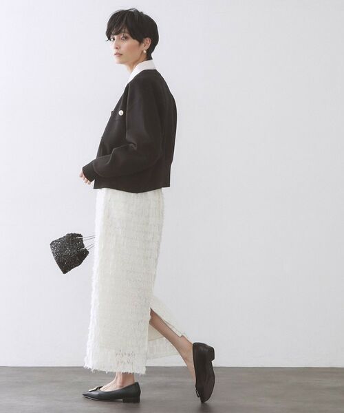 OPAQUE.CLIP / オペーク ドット クリップ カーディガン・ボレロ | フラップポケット金ボタンニットカーディガン【洗濯機OK】 | 詳細7