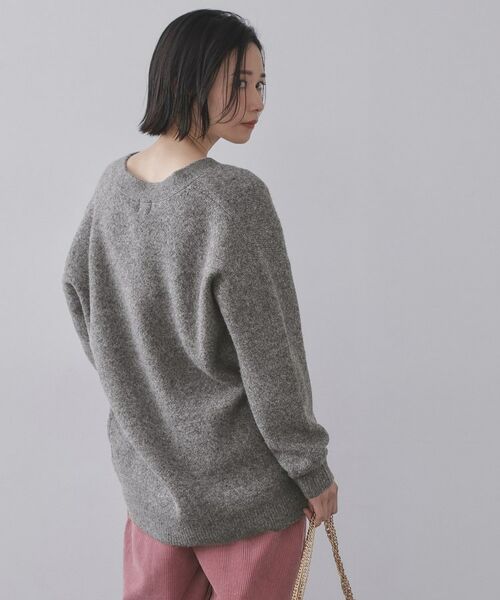 OPAQUE.CLIP / オペーク ドット クリップ カーディガン・ボレロ | Vネックニットカーディガン／セットアップ対応可【洗濯機OK】 | 詳細5