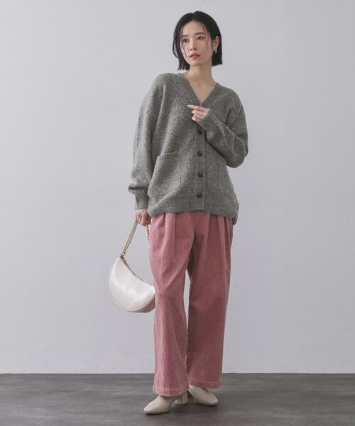 OPAQUE.CLIP / オペーク ドット クリップ カーディガン・ボレロ | Vネックニットカーディガン／セットアップ対応可【洗濯機OK】 | 詳細6