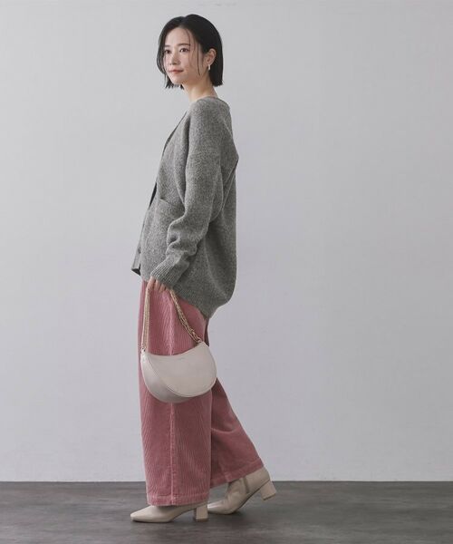 OPAQUE.CLIP / オペーク ドット クリップ カーディガン・ボレロ | Vネックニットカーディガン／セットアップ対応可【洗濯機OK】 | 詳細7