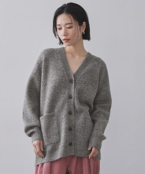 OPAQUE.CLIP / オペーク ドット クリップ カーディガン・ボレロ | Vネックニットカーディガン／セットアップ対応可【洗濯機OK】 | 詳細9