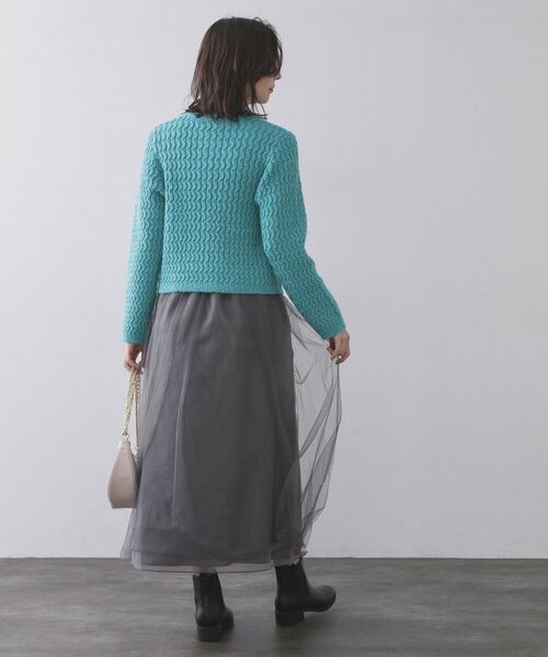 OPAQUE.CLIP / オペーク ドット クリップ カーディガン・ボレロ | モヘヤタッチケーブル金ボタンカーディガン【洗濯機OK】 | 詳細11