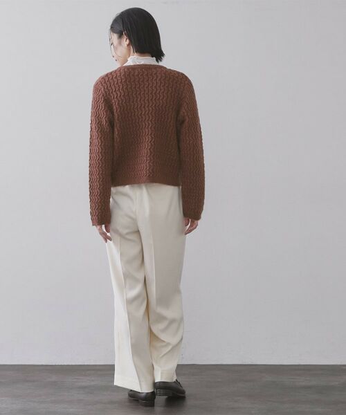 OPAQUE.CLIP / オペーク ドット クリップ カーディガン・ボレロ | モヘヤタッチケーブル金ボタンカーディガン【洗濯機OK】 | 詳細15