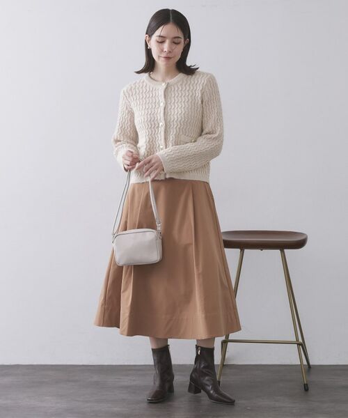 OPAQUE.CLIP / オペーク ドット クリップ カーディガン・ボレロ | モヘヤタッチケーブル金ボタンカーディガン【洗濯機OK】 | 詳細25