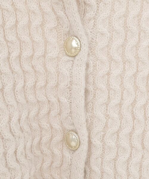 OPAQUE.CLIP / オペーク ドット クリップ カーディガン・ボレロ | モヘヤタッチケーブル金ボタンカーディガン【洗濯機OK】 | 詳細27