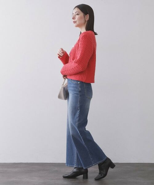 OPAQUE.CLIP / オペーク ドット クリップ カーディガン・ボレロ | モヘヤタッチケーブル金ボタンカーディガン【洗濯機OK】 | 詳細7