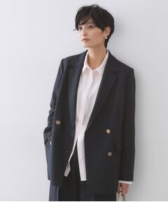 OPAQUE.CLIP / オペーク ドット クリップ テーラードジャケット | 金ボタンダブルブレストテーラードジャケット／セットアップ対応【洗える】