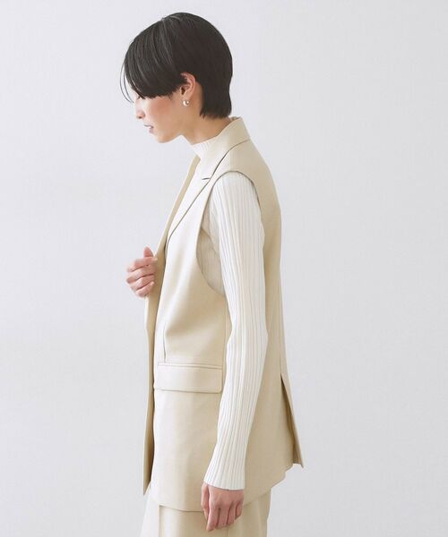 OPAQUE.CLIP / オペーク ドット クリップ ベスト | 金ボタンダブルブレストテーラードジレ/セットアップ対応【洗える】 | 詳細10