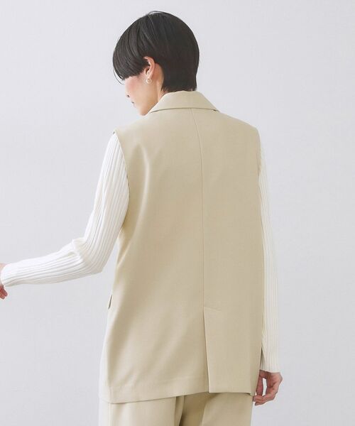 OPAQUE.CLIP / オペーク ドット クリップ ベスト | 金ボタンダブルブレストテーラードジレ/セットアップ対応【洗える】 | 詳細11
