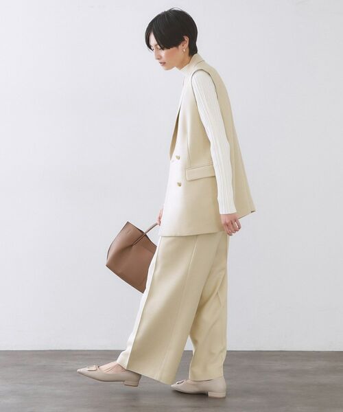 OPAQUE.CLIP / オペーク ドット クリップ ベスト | 金ボタンダブルブレストテーラードジレ/セットアップ対応【洗える】 | 詳細3