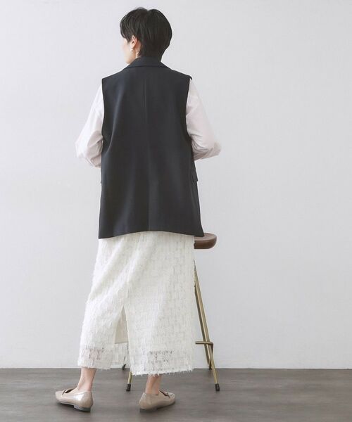 OPAQUE.CLIP / オペーク ドット クリップ ベスト | 金ボタンダブルブレストテーラードジレ/セットアップ対応【洗える】 | 詳細7