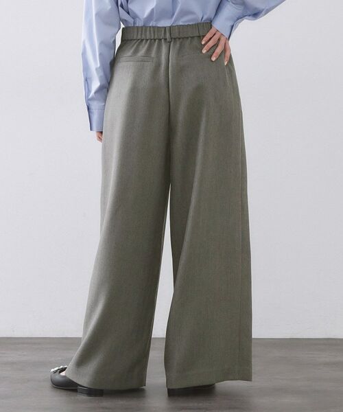 OPAQUE.CLIP / オペーク ドット クリップ パンツ | ヘリンボーンタックワイドパンツ【洗濯機OK】 | 詳細11