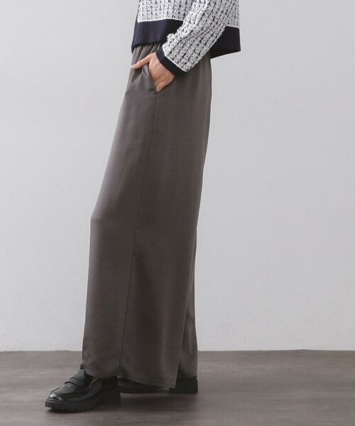 OPAQUE.CLIP / オペーク ドット クリップ パンツ | サテンイージーワイドパンツ【洗濯機OK】 | 詳細5