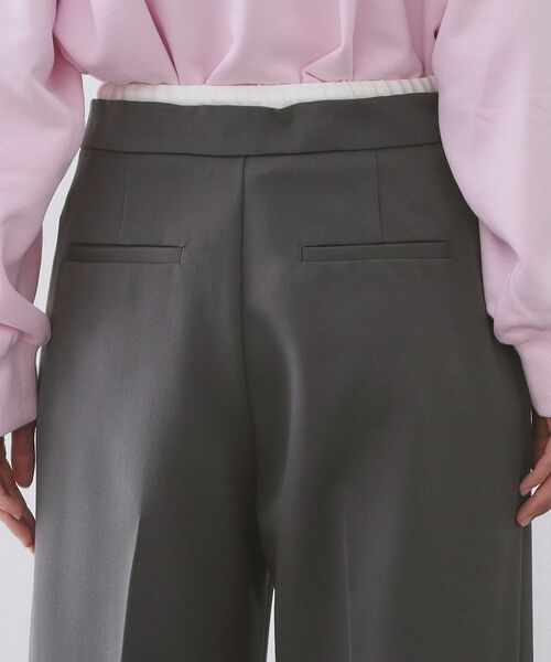 OPAQUE.CLIP / オペーク ドット クリップ パンツ | サテンレイヤード風ワイドパンツ【洗濯機OK】 | 詳細13