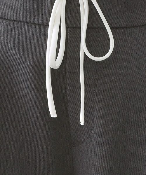 OPAQUE.CLIP / オペーク ドット クリップ パンツ | サテンレイヤード風ワイドパンツ【洗濯機OK】 | 詳細4