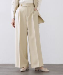 OPAQUE.CLIP / オペーク ドット クリップ パンツ | 金ボタンデザインワイドパンツ／セットアップ対応【洗濯機OK】